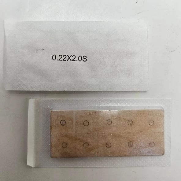 Shenlong Press Needle Kalıcı Kulak İğnesi 100 adet 0.22 x 2 mm S - Tek Flasterli ürün görseli 1