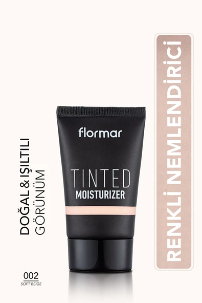 Flormar Tinted Moisturizer 002 002 Soft Beige Eşit Tonlu & Işıltılı Görünüm Veren Renkli Nemlendirici 30 Ml ürün görseli 1