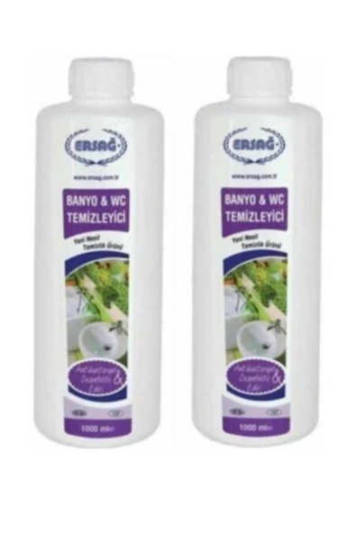 Ersağ 2'li Dezenfekte Edici Konsantre Banyo Wc Temizleyici 1000 Ml. ürün görseli 1