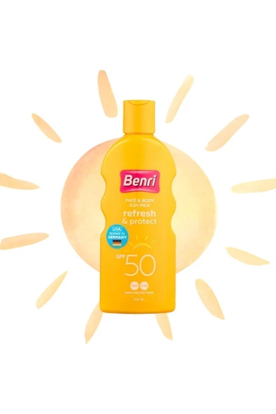 Benri Ferahlık & Koruma Güneş Sütü 50SPF 150 ml ürün görseli 1