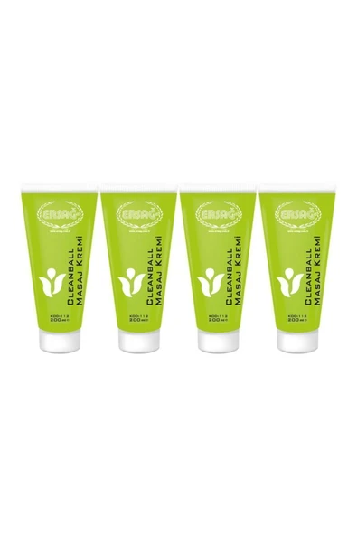 Ersağ Clean Ball Masaj Kremi 200 ml X 4 Adet ürün görseli 1