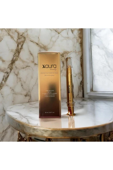 xaura Botoks Etkili 24k Anti-aging Altın Serum – 17 Amino Asit, 7 Peptid, Spikül Teknolojisi | 20 ml ürün görseli 1