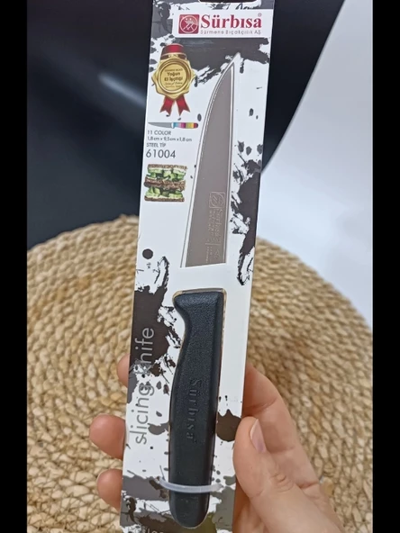 Sürmene 61004 Mutfak Bıçağı (9,50 Cm) Siyah - Resim 2