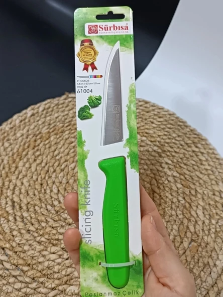 Sürmene 61004 Mutfak Bıçağı (9,50 Cm) Yeşil ürün görseli 1