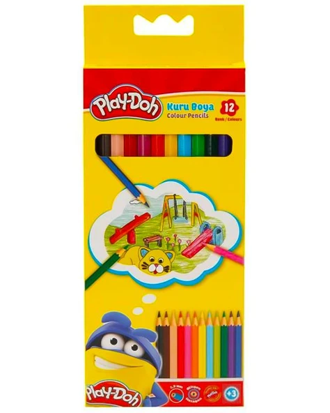 Play Doh 12 Renk Kuru Boya Seti PLAYKU001 ürün görseli 1