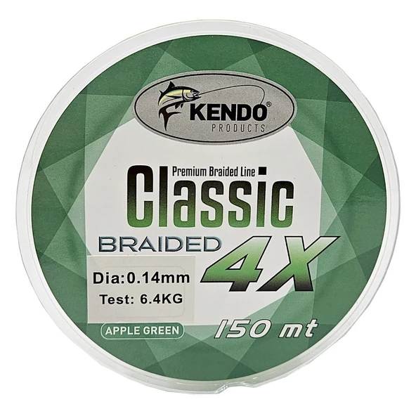 Kendo Classic 4X 150m Apple Green Örgü İp - Resim 3