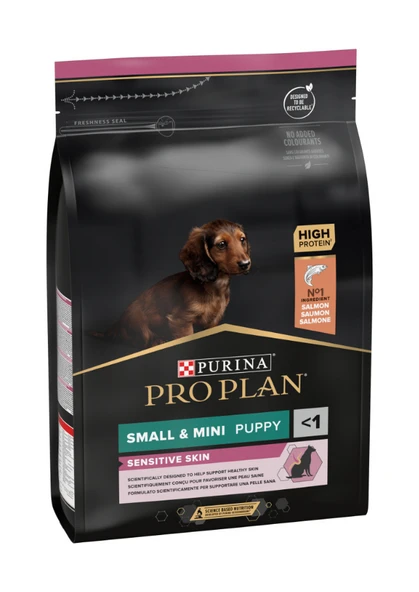 Pro Plan Puppy Small & Mini Sensitive Skin Somonlu Küçük Irk Yavru Köpek Maması 3 Kg ürün görseli 1