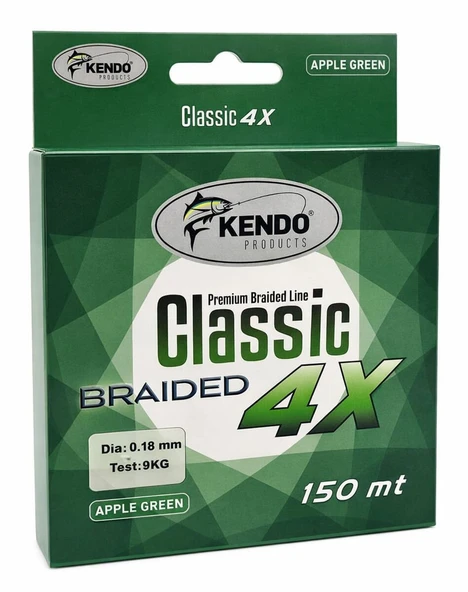 Kendo Classic 4X 150m Apple Green Örgü İp - Resim 2