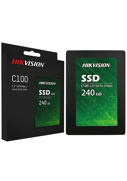 HIKVISION 240GB C100 C100-240G 550- 450MB/s SSD SATA-3 Disk ürün görseli 1