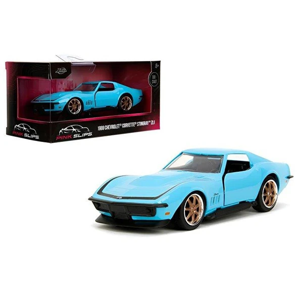 Jada Pi̇nk Sli̇ps 1:32 Ölçekli Araba 1969 Chevrolet Corvette Stingray Zl1 ürün görseli 1