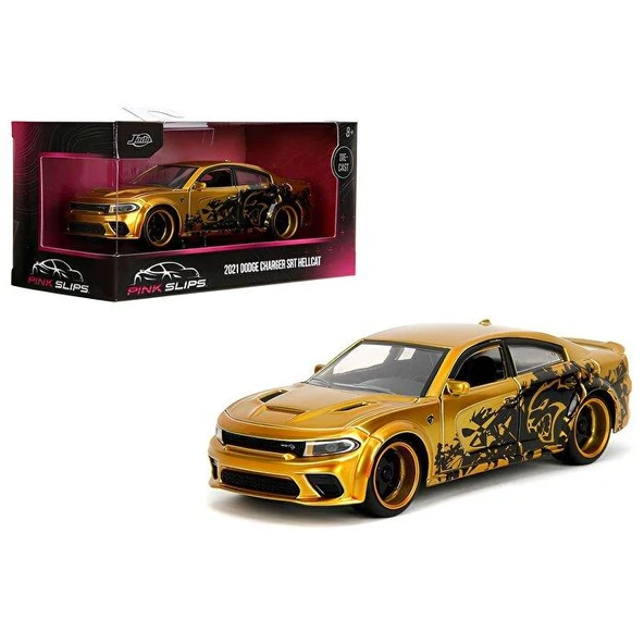 Jada Pi̇nk Sli̇ps 1:32 Ölçekli Araba 2021 Dodge Charger Srt Hellcat ürün görseli 1