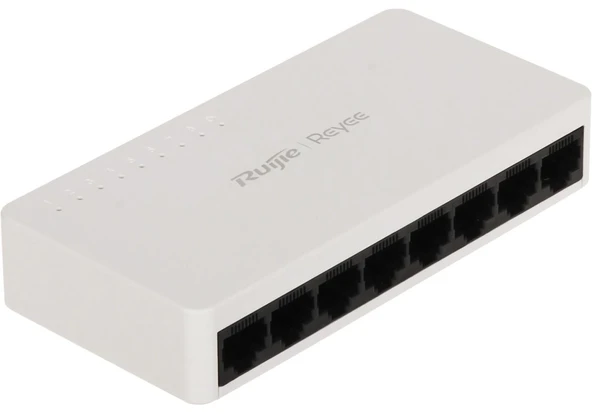 Ruijie Reyee RG-ES08G-L 8 Port 10-100-1000 Mbps Yönetilemez Switch Plastik Kasa ürün görseli 1