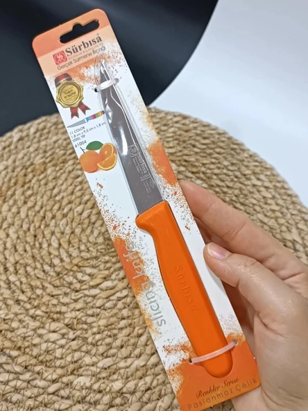 Sürmene 61004 Mutfak Bıçağı (9,50 Cm) Turuncu ürün görseli 1