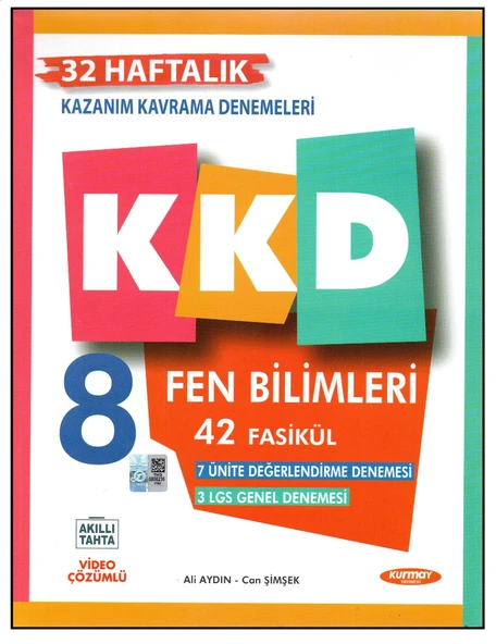 KURMAY 8.SINIF FEN BİLİMLERİ KAZANIM KAVRAMA DENEMELERİ ürün görseli 1