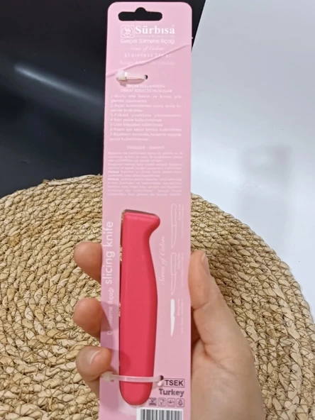 Sürmene 61004 Mutfak Bıçağı (9,50 Cm) Nar Çiceği - Resim 2