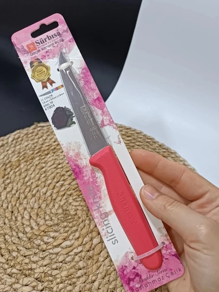 Sürmene 61004 Mutfak Bıçağı (9,50 Cm) Nar Çiceği - Resim 4