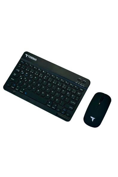 Siyah Tmk-04 Bluetooht Kablosuz Klavye Mouse Seti - Resim 2