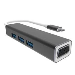 Vcom DH319 Type-C To Usb 3.0-3 Vga Çevirici - Resim 4