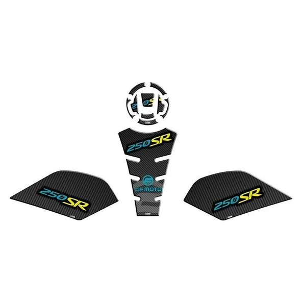 CF MOTO 250 SR 2020 - 2024 TANK PAD SET ürün görseli 1