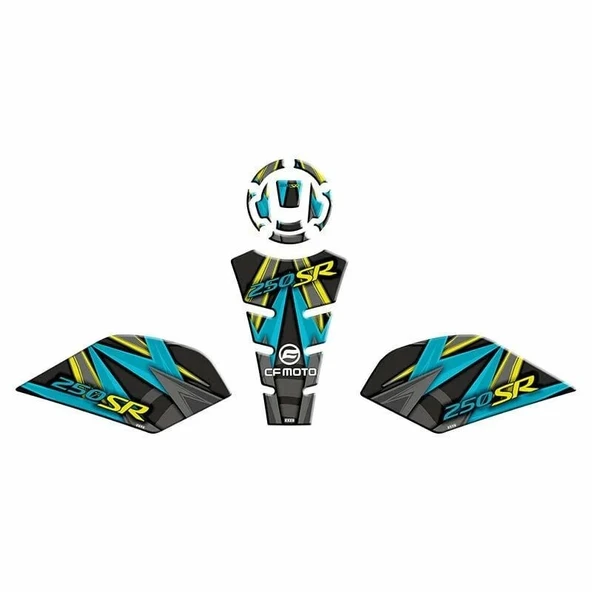 CF MOTO 250 SR 2020 - 2024 TANK PAD SET ürün görseli 1