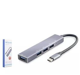 HADRON HDX7043 TYPE-C HUB 4-USB3.0 GRİ - Resim 2