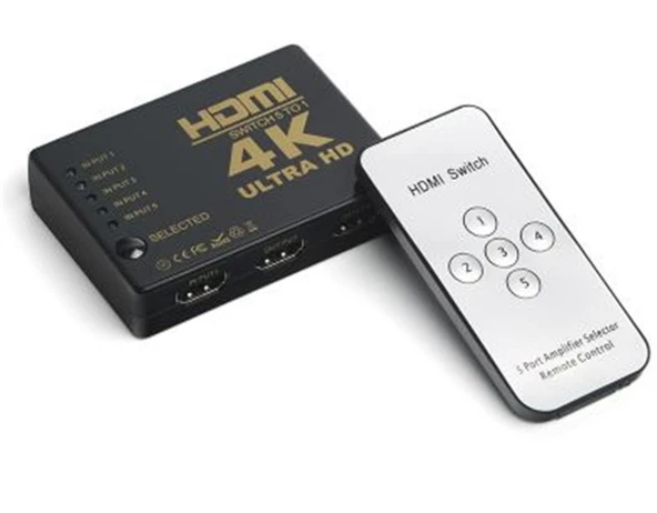 Dark DK HD SW4X1 Full HD 4 Giriş 1 Çıkışlı Uzaktan Kumandalı HDMI Switch (Seçici) ürün görseli 1