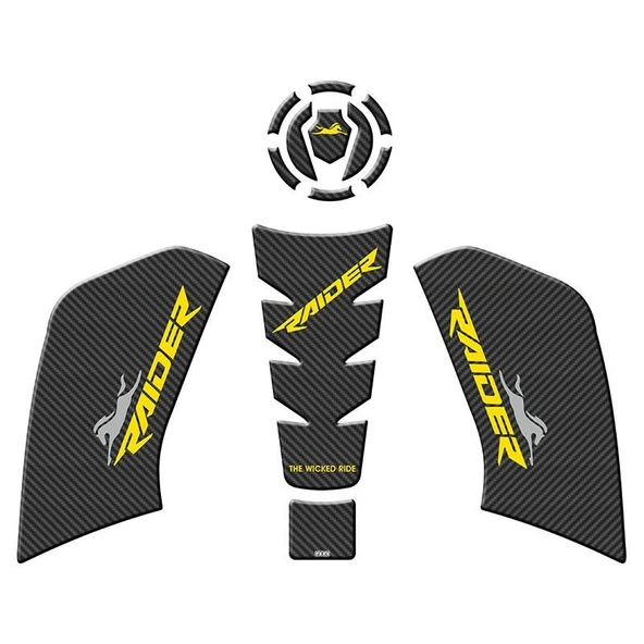 TVS RAIDER 125 2023 - 2024 UYUMLU TANK PAD SET ürün görseli 1