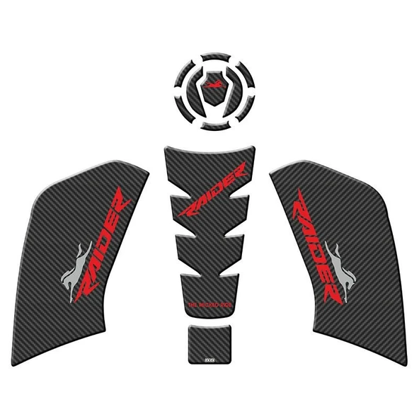 TVS RAIDER 125 2023 - 2024 UYUMLU TANK PAD SET ürün görseli 1