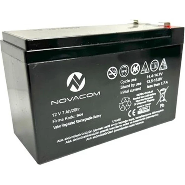 Nova 12V 7A Bakımsız Kuru Akü 2Kg Ups Uyumlu ürün görseli 1