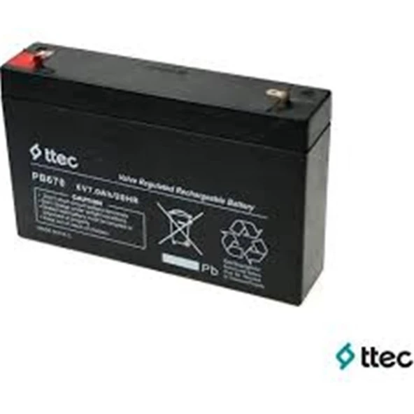 Ttec 6V 7AH Bakımsız Kuru Akü ürün görseli 1