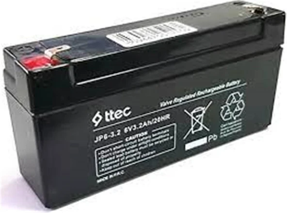 Ttec 6V 3.2AH Bakımsız Kuru Akü ürün görseli 1