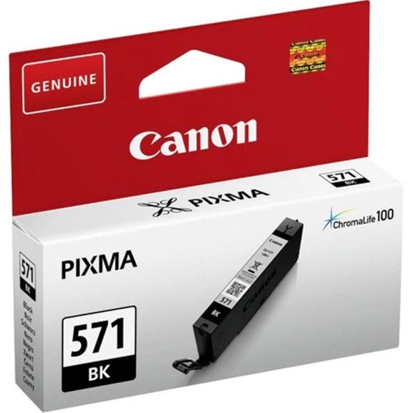 Canon CLI-571XL BK Black Siyah Yüksek Kapasiteli Mürekkep Kartuş TS5050-9050 ürün görseli 1