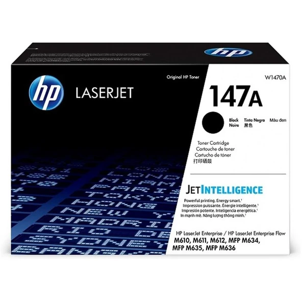 HP 147A Black Siyah 10.500 Sayfa Toner W1470A ürün görseli 1
