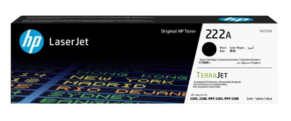Hp 222A Black Siyah 1.300 Sayfa Toner W2220A ürün görseli 1
