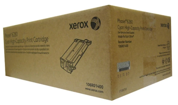 Xerox 106R01400 Phaser 6280 Yüksek Kapasite Cyan Mavi Toner 5.900 Sayfa ürün görseli 1