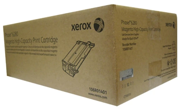 Xerox 106R01401 Phaser 6280 Yüksek Kapasite Magenta Kırmızı Toner 5.900 Sayfa ürün görseli 1