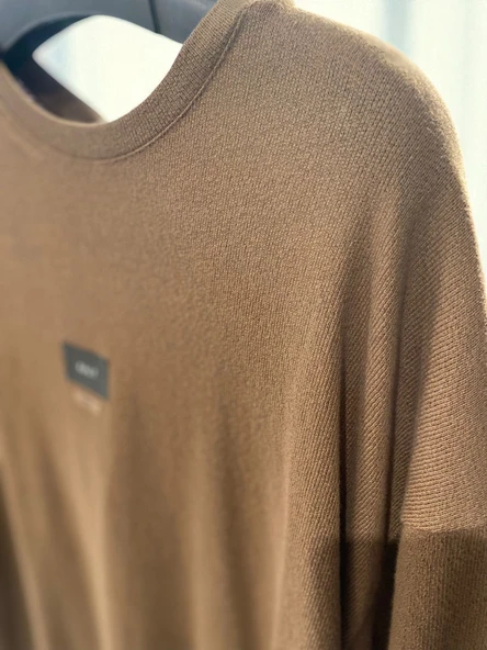 Kahverengi Oversıze Tshirt - Resim 2