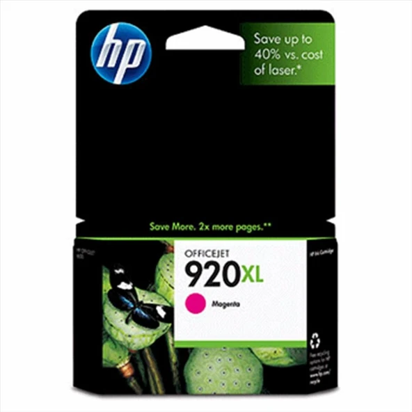 HP 920XL Magenta Kırmızı Yüksek Kapasiteli Kartuş CD973AE ürün görseli 1