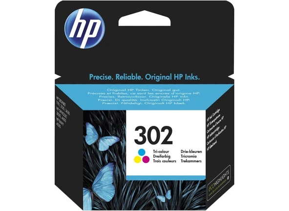 HP 302 Color Renkli Kartuş F6U65AE ürün görseli 1
