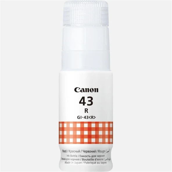Canon GI-43R Red Kırmızı Şişe Mürekkep G540-G640 ürün görseli 1