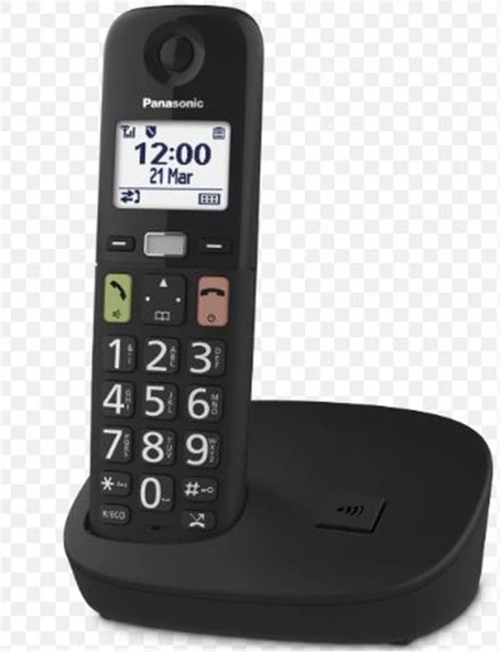 Panasonic KX-TGU110 Siyah Telsiz Dect Telefon ürün görseli 1