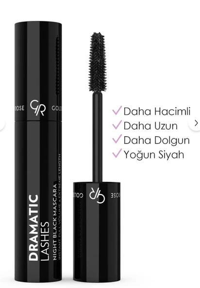 Golden Rose Dramatic Lashes Night Black Mascara ürün görseli 1