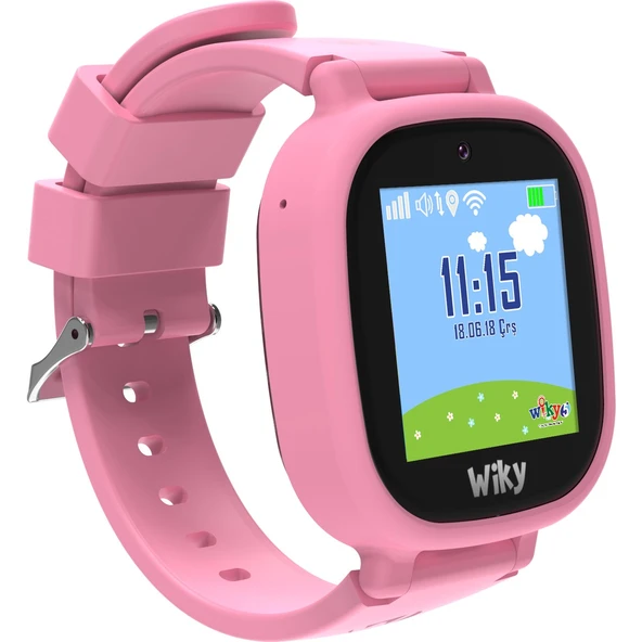 Wiky Watch 5E Pembe Akıllı Çocuk Saati - Resim 6