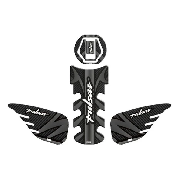 NS200 RS200 BAJAJ PULSAR 2014 - 2024 UYUMLU Tank Pad Set ürün görseli 1