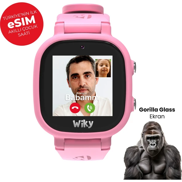 Wiky Watch 5E Pembe Akıllı Çocuk Saati ürün görseli 1