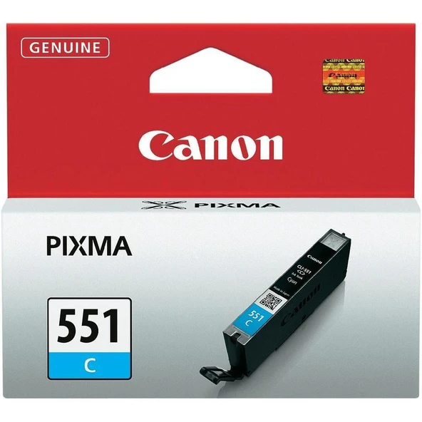 Canon CLI-551C Cyan Mavi Mürekkep Kartuş IP7250 MX925 ürün görseli 1