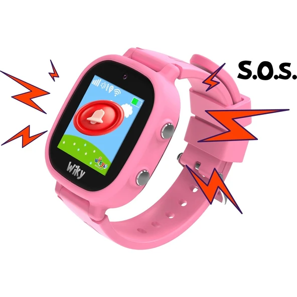 Wiky Watch 5E Pembe Akıllı Çocuk Saati - Resim 2