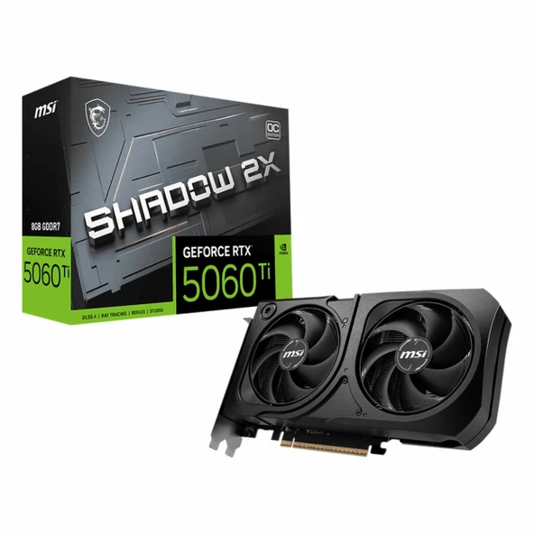 MSI Shadow 2X GeForce RTX 5060 Ti OC 8GB GDDR7 128Bit HDMI/DP Ekran Kartı ürün görseli 1