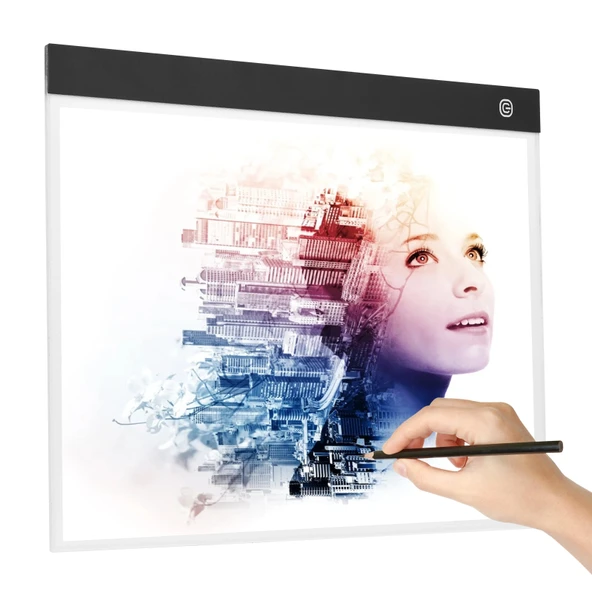 Monozone A3 LED Işıklı Çerçeve Çizim Tableti Dijital Grafik Sanat Animasyon Eskiz Çizim Kopyalama ürün görseli 1