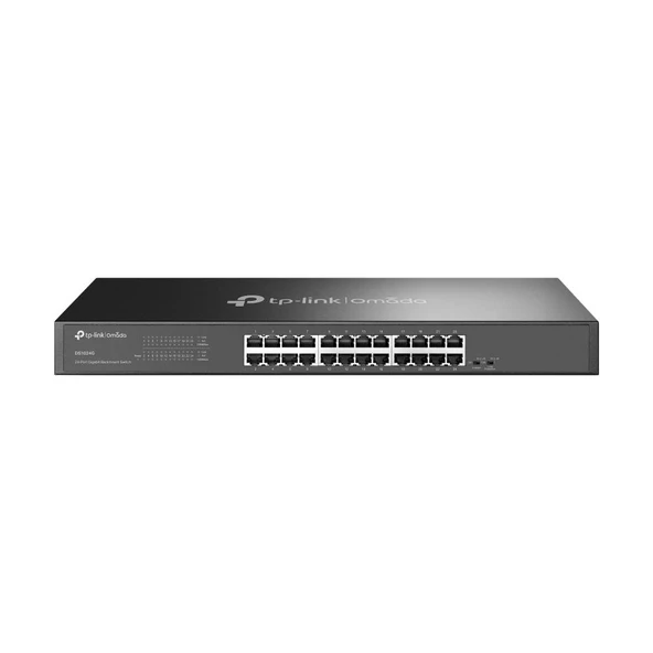 Omada Tp-Link DS1024G 24 Port 10-100-1000 Mbps Switch Çelik Kasa Rack Mount ürün görseli 1